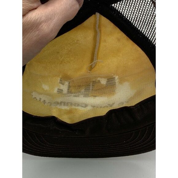 Vintage MAC Trucker Hat Brown Snapback Mesh Made in USA - Picture 8 of 10